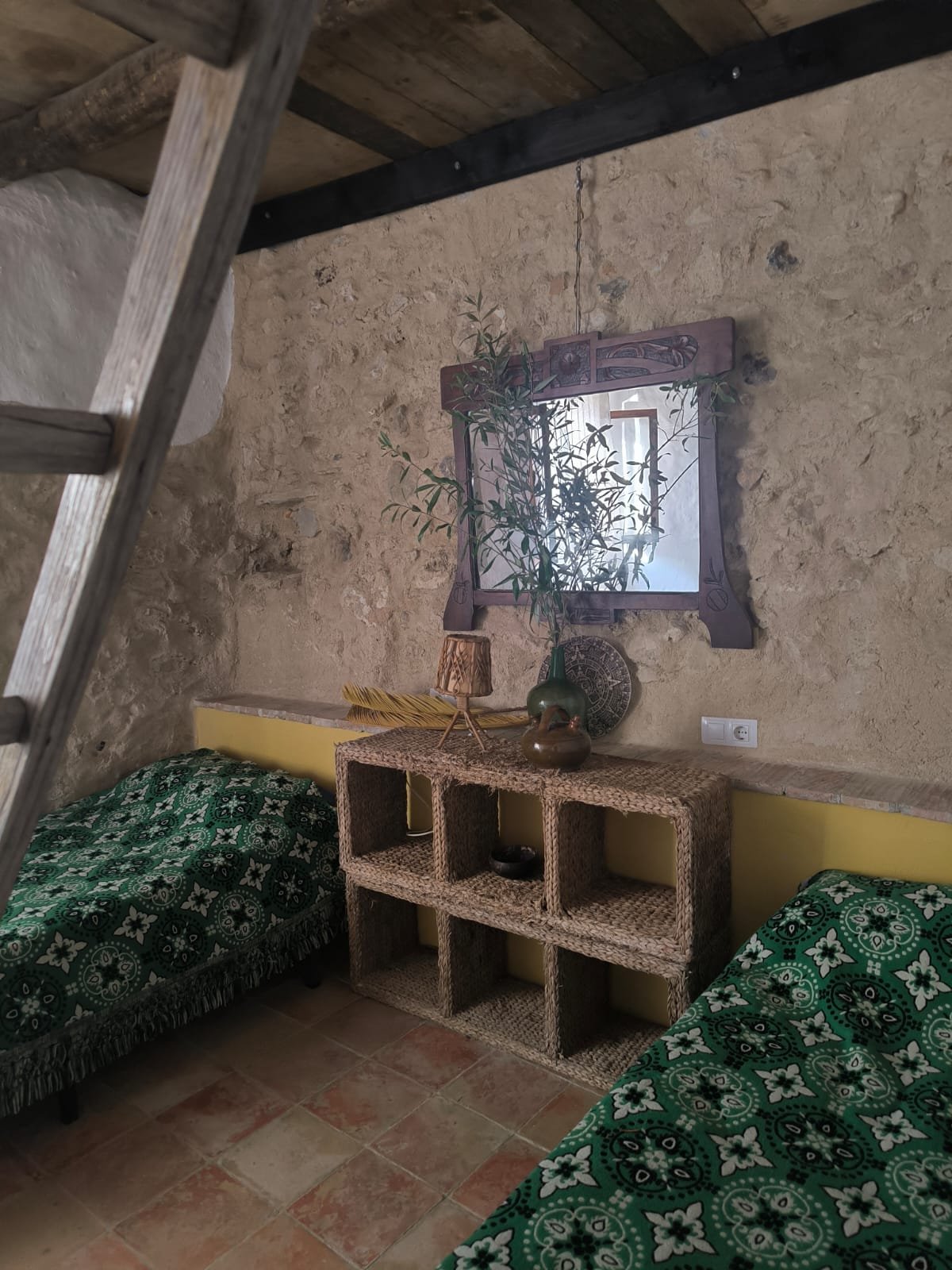 Espacio para descansar en La Casa del Agua